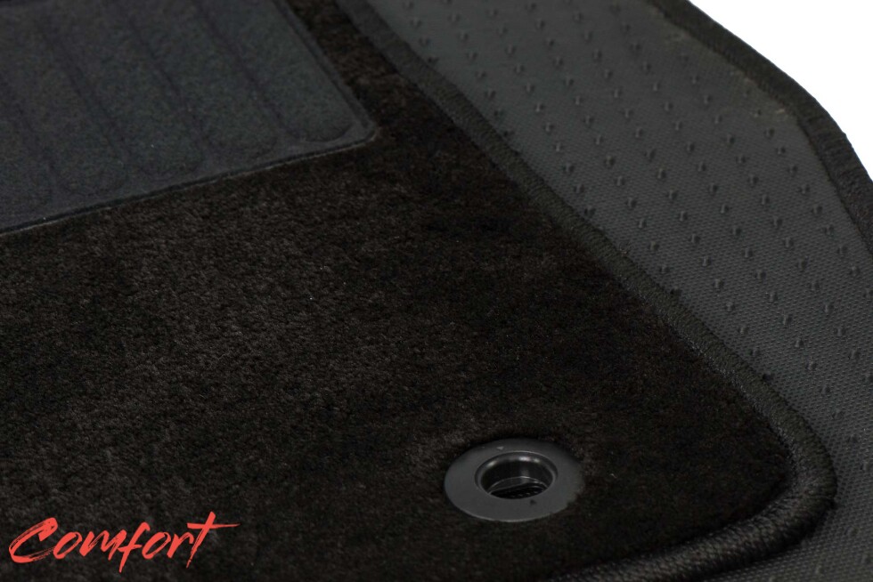 Коврики текстильные "Комфорт" для Mercedes-Benz GL-Class II (suv / X166) 2012 - 2015, черные, 5шт.