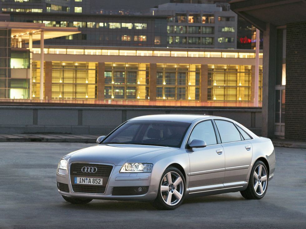 Коврики текстильные "Комфорт" для Audi A8 Long (седан / D3) 2005 - 2007, черные, 5шт.