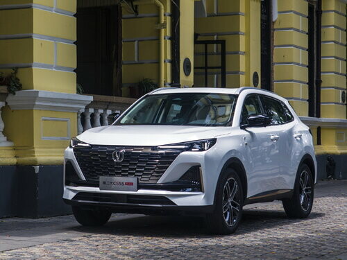 Коврики текстильные "Стандарт" для Changan CS55 Plus II (suv / SUV) 2021 - Н.В., черные, 3шт.